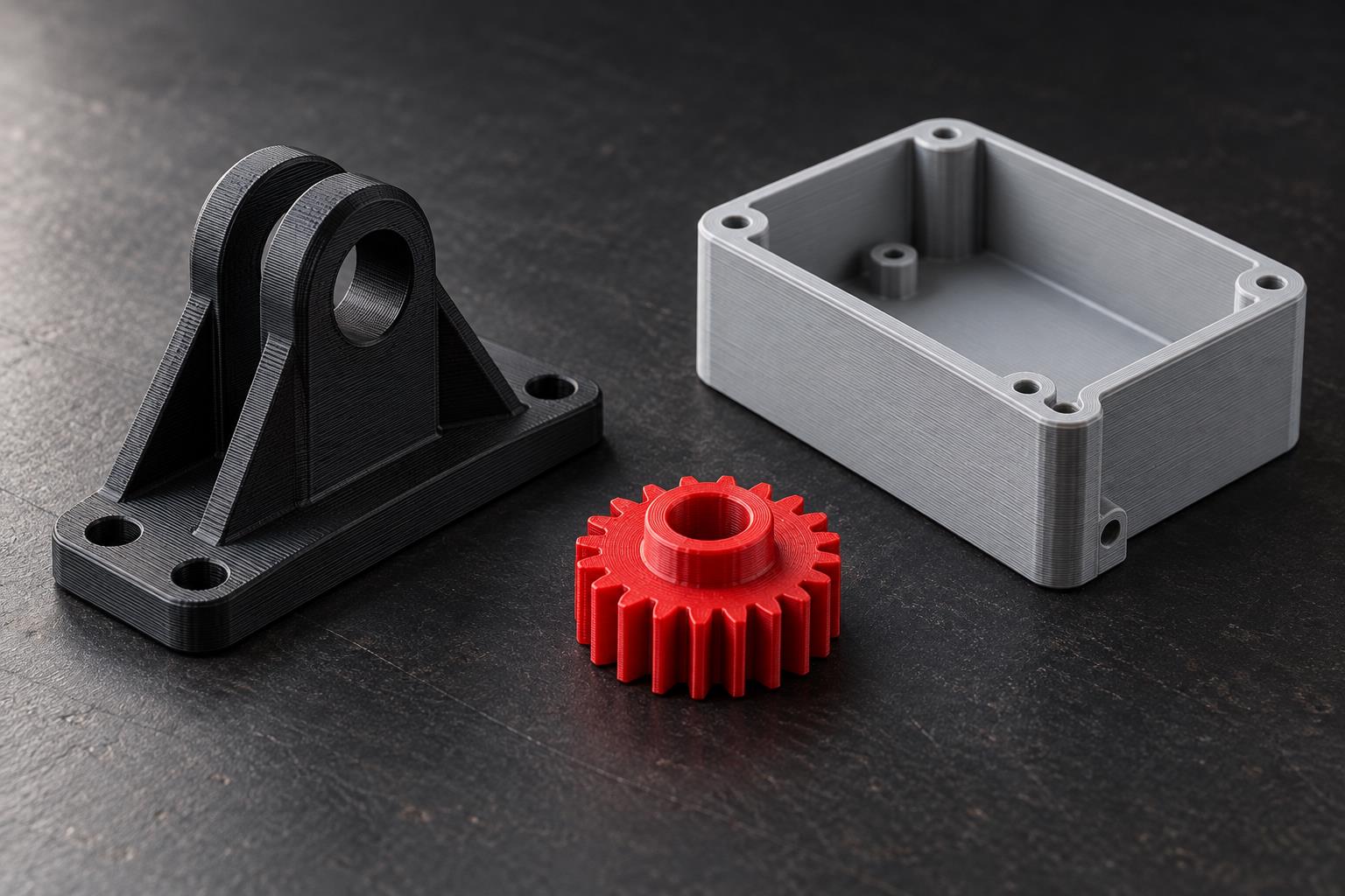 Exemples de pièces imprimées en 3D